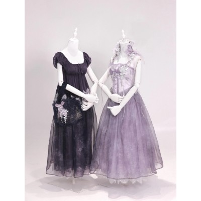 Everlasting Flower Night Rain Dripping From Vines 2.0 Kimono Jacket Blouse Corset Top and Skirt(Pre-Order/2 Colours/Full Payment Without Shipping)